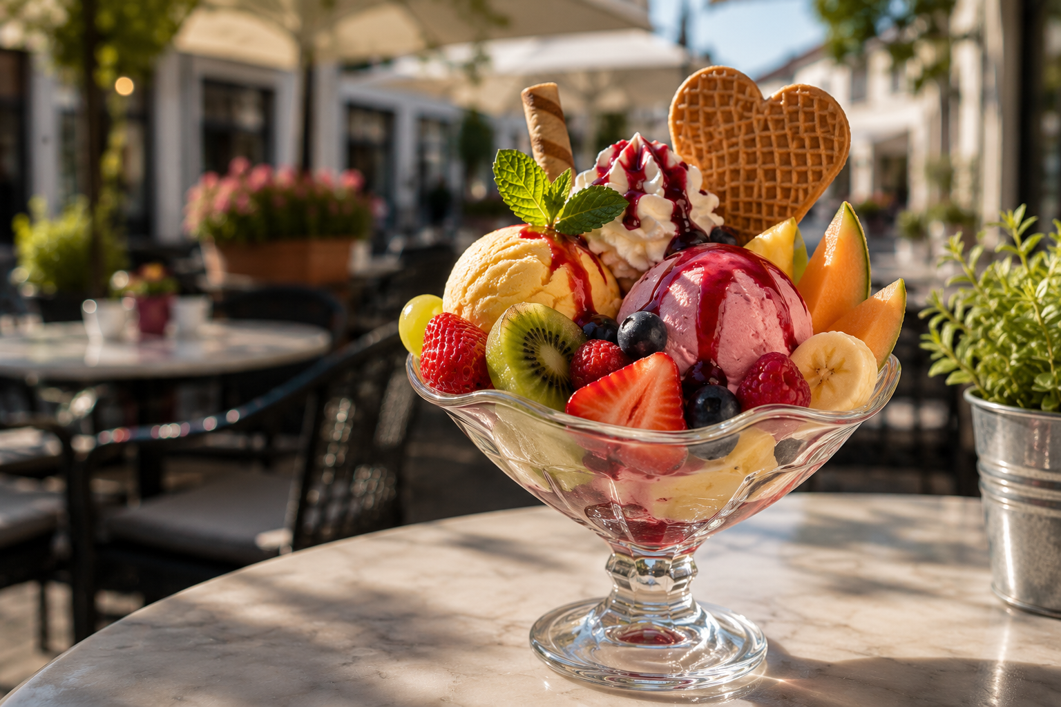 Obst Becher