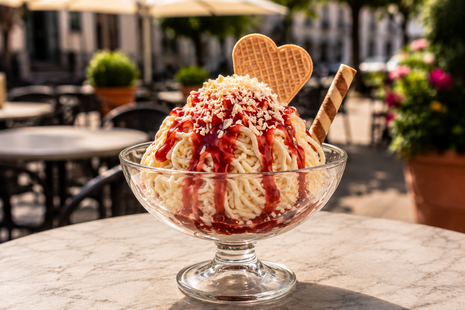 Spaghetti Eis